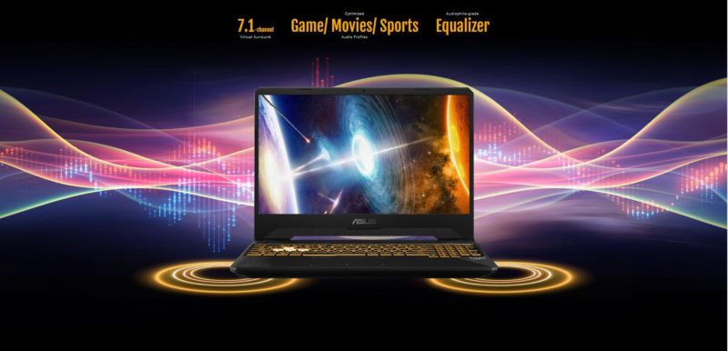 Laptop ASUS TUF Gaming FX505DT R7 3750H GTX 1650 4GB RAM 16GB SSD 521GB 15.6" inch FHD IPS..!!! ASUS TUF Gaming FX505DT 05 1 800x386 - Laptop ASUS TUF Gaming FX505DT R7 3750H GTX 1650 4GB RAM 16GB SSD 521GB 15.6" inch FHD IPS..!!!