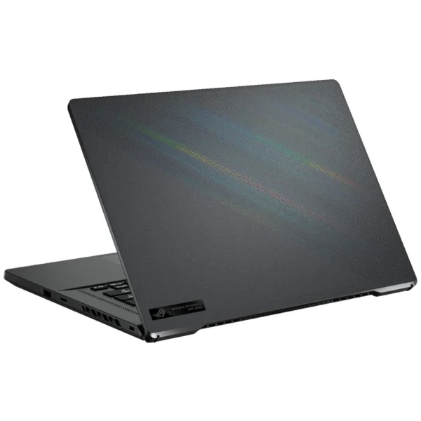 Mặt lưng ASUS ROG Zephyrus G15 GA503QR màu xám với họa tiết chéo